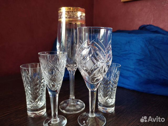 Только бокалы хрустальные разные СССР