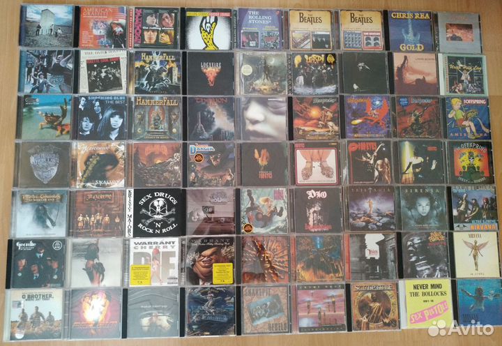 Компакт диски фирменные метал рок панк поп разное