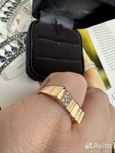 Перстень на мизинец Позолота