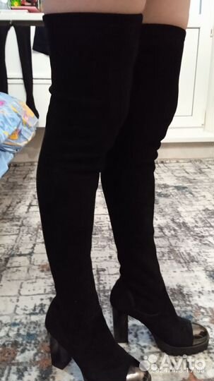 Сапоги ботфорты демисезонные