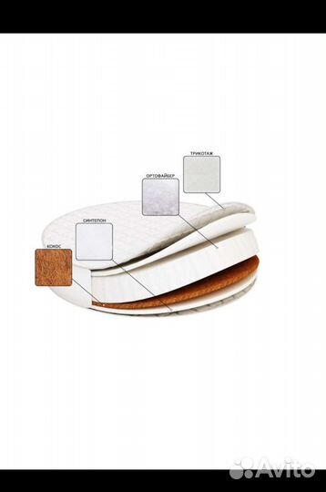 Матрас детский круглый