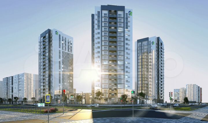 2-к. квартира, 48 м², 2/19 эт.