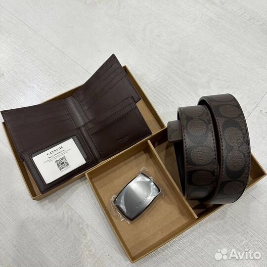 Кошелёк и ремень Coach оригинал аутлет США