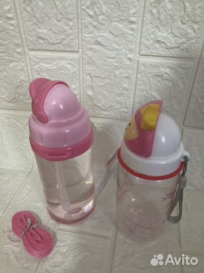 Детская бутылочка с трубочкой