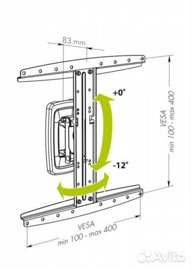 Кронштейн для телевизора на стену бу