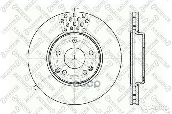 6020-3341V-SX диск тормозной передний MB W210