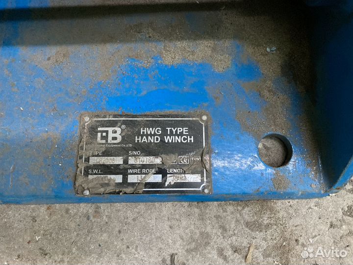Лебедка механическая ручная LB HWG тип GR2000
