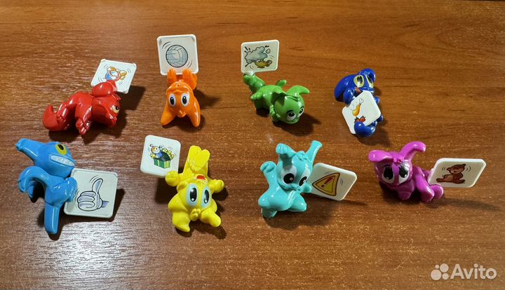 Драконы с табличками из киндера, серия тт