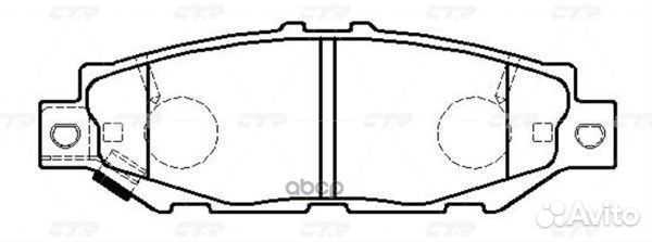 CKT-63 Колодки тормозные дисковые зад GK1