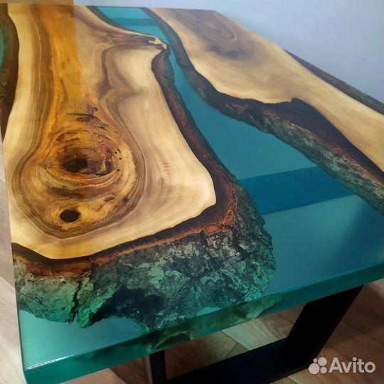 Стол из эпоксидной смолы, обеденный стол из смолы