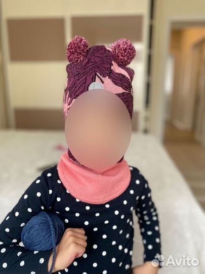 Шапка шлем осень весна