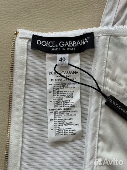 Корсетный топ Dolce&Gabbana оригинал новый
