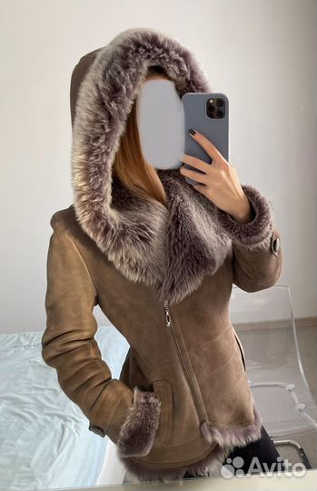 Дубленка натуральная женская 42-44