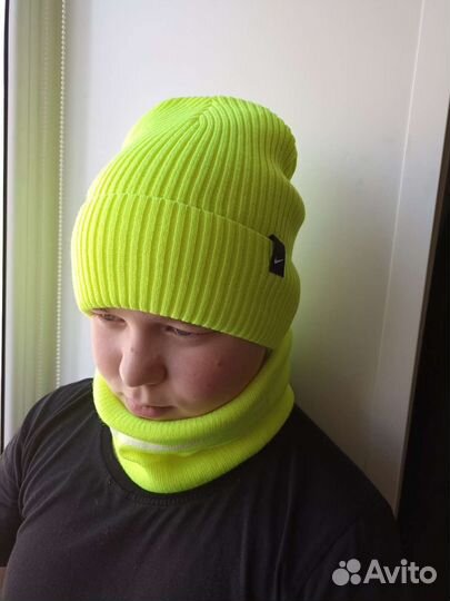 Комплект шапка + снуд весна новые