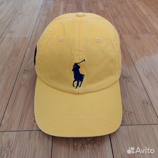 Кепка бейсболка Polo Ralph Lauren premium жёлтая