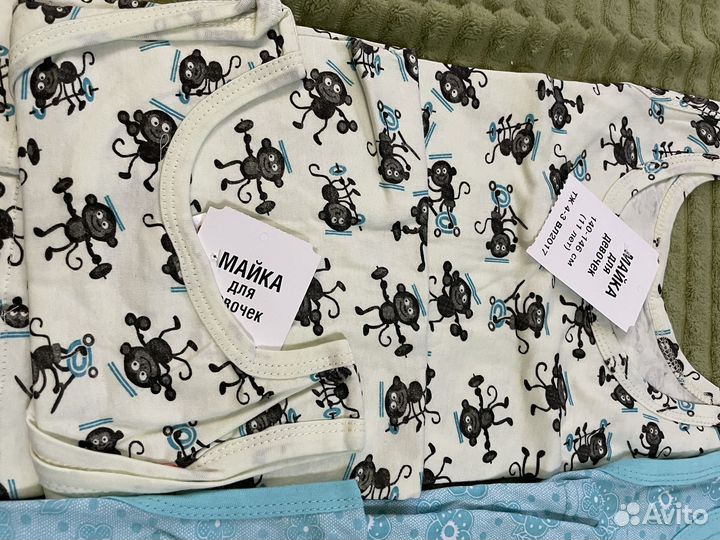 Майки пакетом детские 140 -5 шт