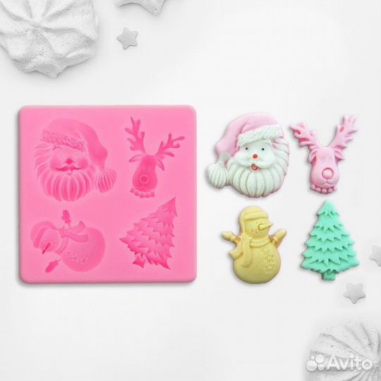 Молд «Новогодний антураж», 7,57,2 см