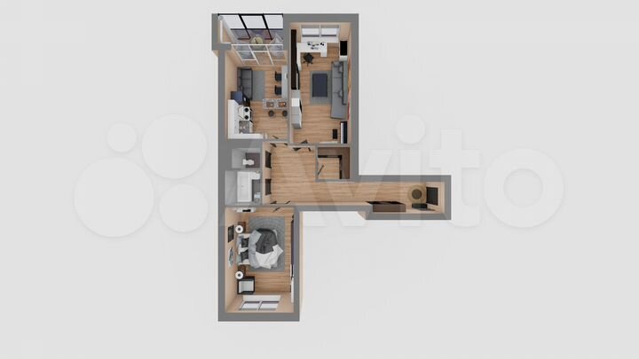 2-к. квартира, 80,8 м², 3/8 эт.