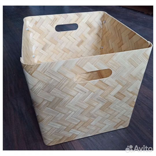 Корзина плетеная IKEA bullig бамбук