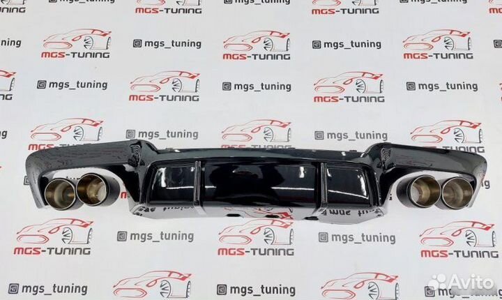 Диффузор с насадками BMW 5 series F10 M5 V-Style