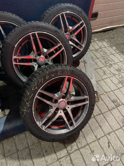 Зимняя резина на дисках r17 235/45 (Мерседес Е)