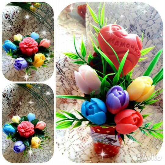 Мыло ручной работы букеты