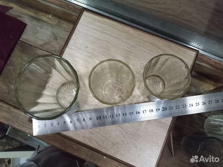 Стаканы, рюмки СССР (граненые и нет)