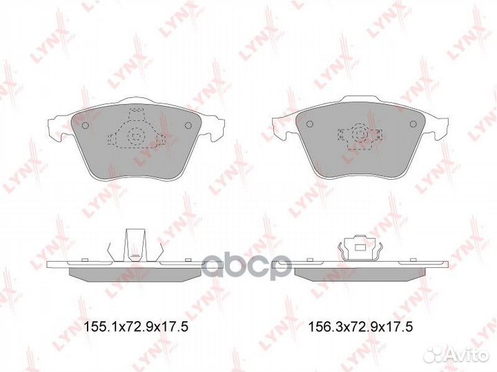 Колодки тормозные дисковые перед BD7819 LYN