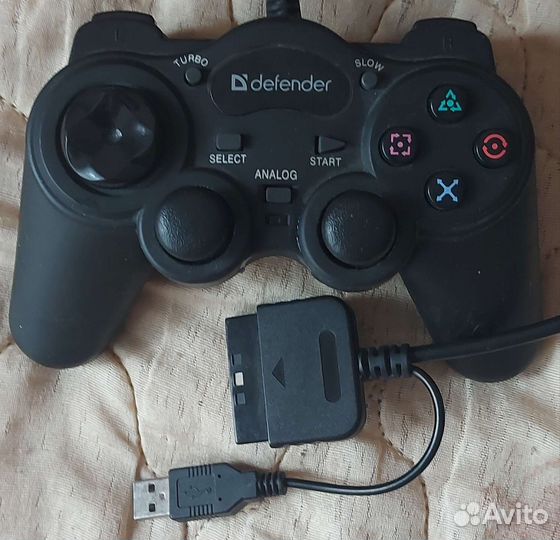 Геймпад проводной Defender Game Racer Turbo RS3