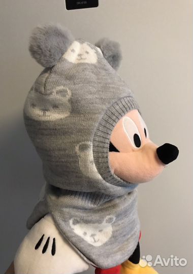 Шапка шлем для мальчика зима