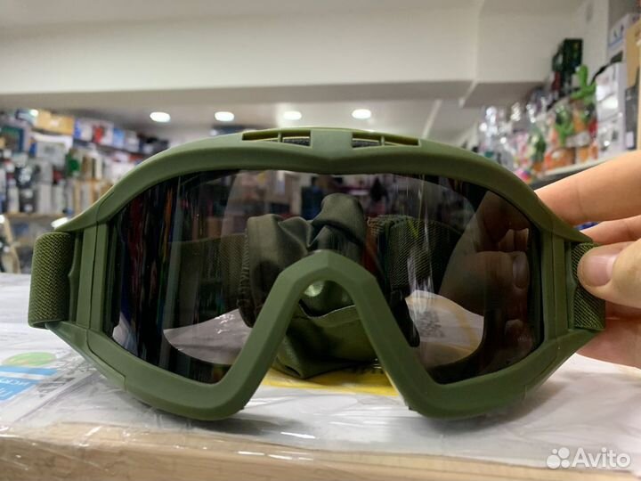 Очки тактические для страйкбола широкие