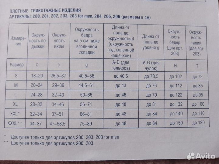 Гольфы компрессионные мужские