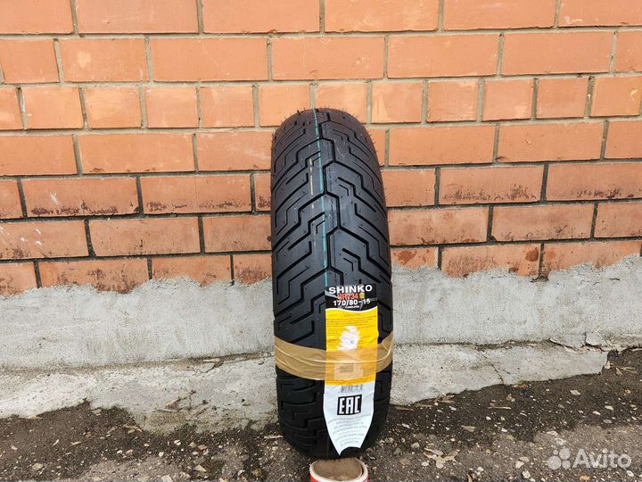 Мотошина 170 80 15 Шинко 734