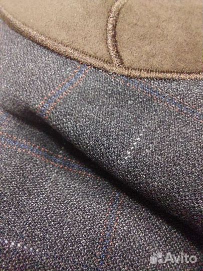 Костюм школьный серый в клетку р.110-146