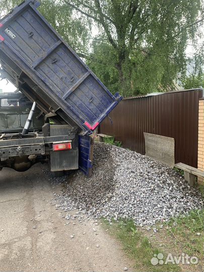 Доставка песок щебень