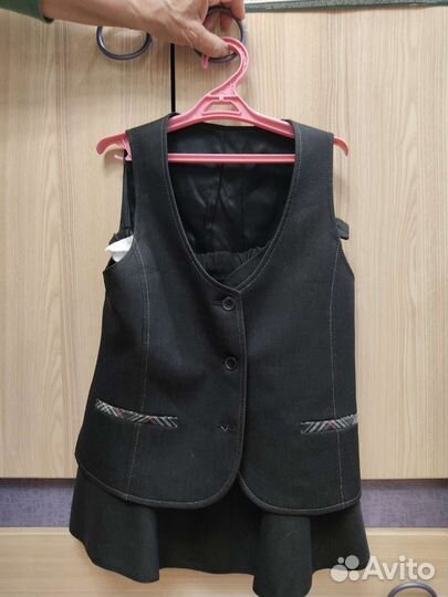 Школьная форма для девочки серая 140-146