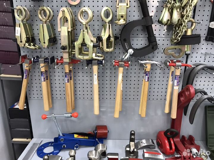 Рихтовочный инструмент (зажимы,поддержки,молотки)