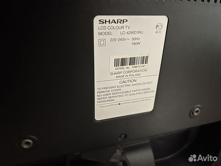 Телевизор sharp