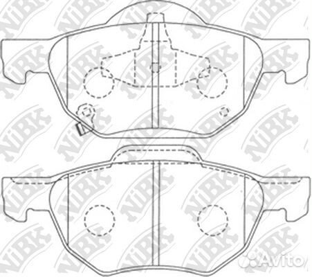 Колодки NiBK PN8125 PN8125 NiBK
