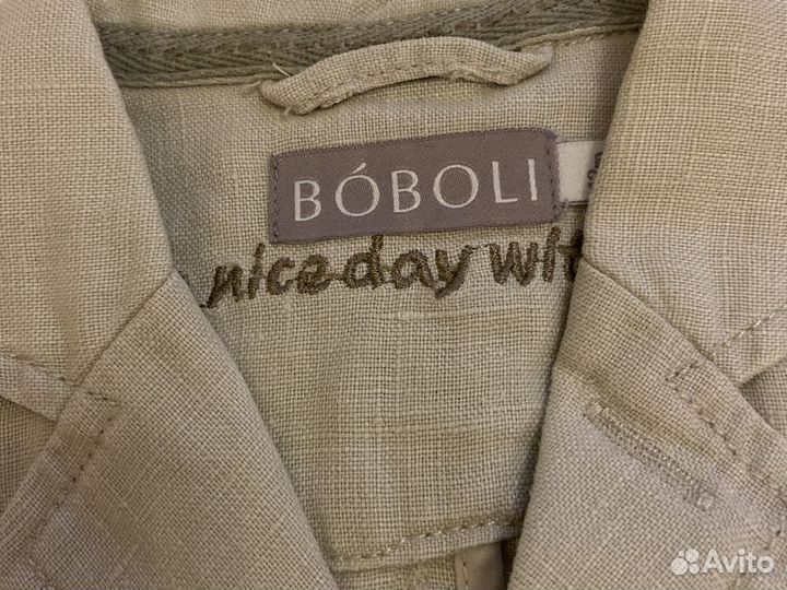 Льняной костюм тройка boboli 12месяцев