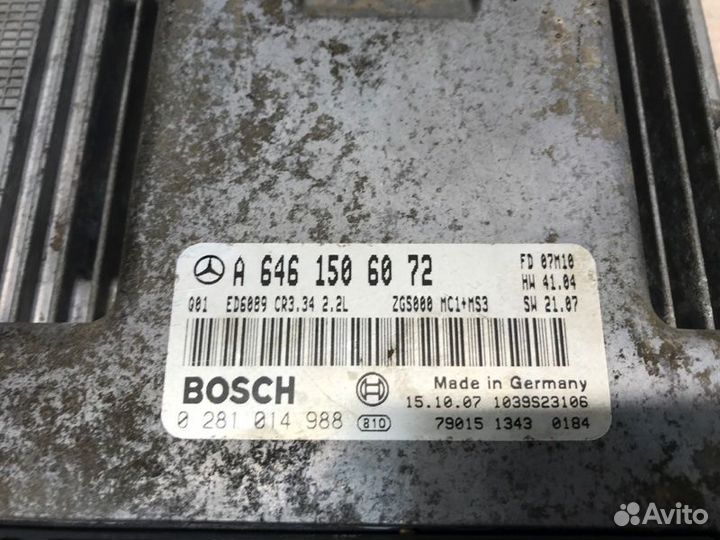 Эбу мозги Mercedes Sprinter W906 646 2008