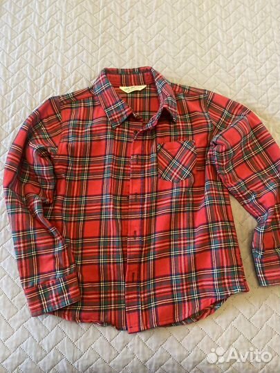 Рубашка в клеточку на мальчика 122