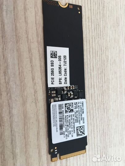 SSD Samsung 256G PM991 NVMe MZ-VLQ2560 бу 1.5 дня