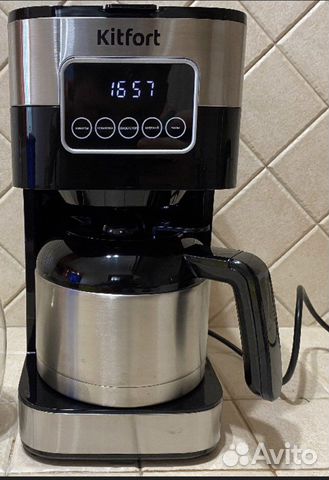 Кофеварка+термос Kitfort kt752 + фильтры бумажные