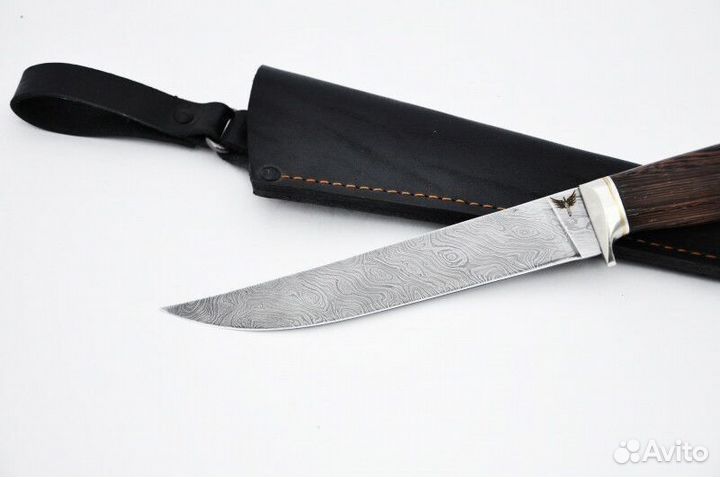 Нож Филейный из дамасской стали 1200 слоев