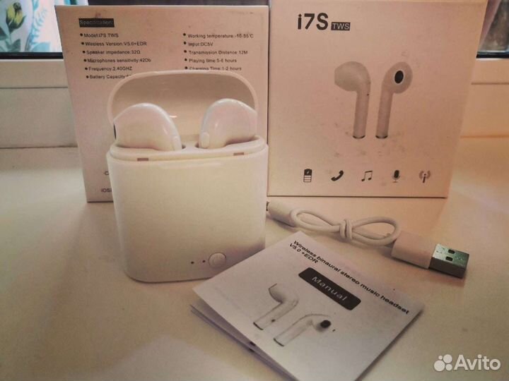 Беспроводные наушники i7s TWS