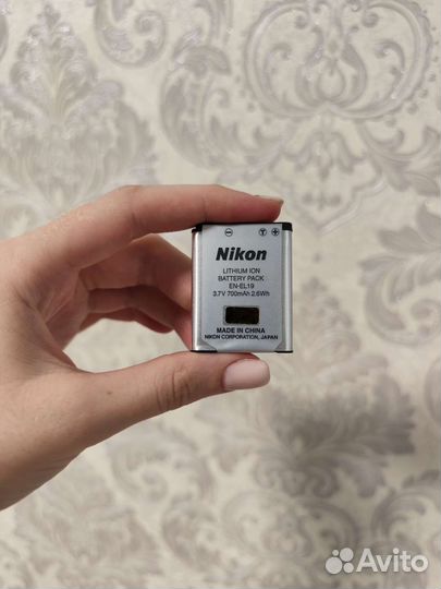 Аккумулятор Nikon EN-EL19 3.7V 700mAh 2.6Wh