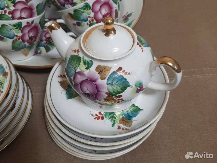 Чайный сервиз,Прокопьевский фарфор 80 х годов