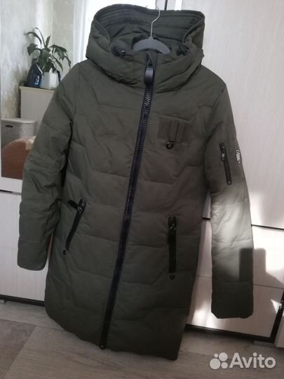 Пуховик женский длинный 42 44 размер