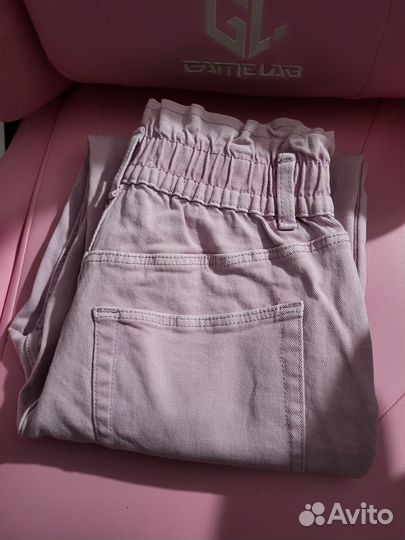 Джинсы pull and bear розовые